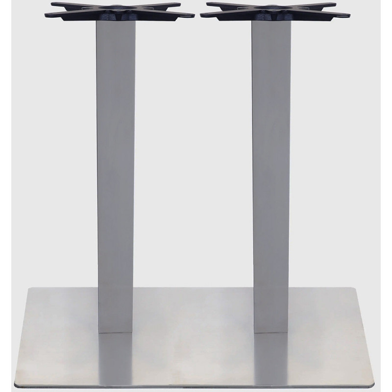 2162BT  Base per tavolo in acciaio inox o nero, piano a scelta