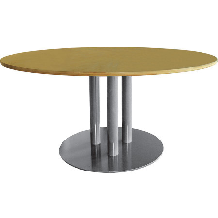 2163  Base per tavolo in acciaio nero, piano a scelta