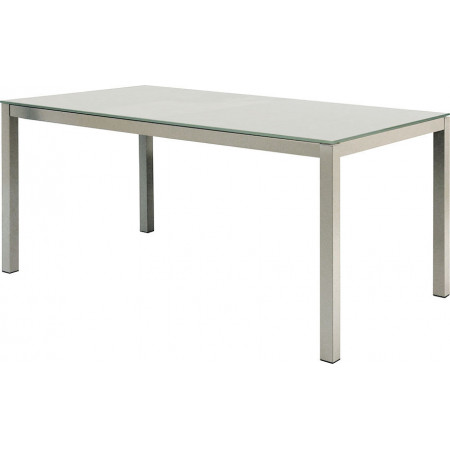 2194  Tavolo allungabile con piano in vetro satinato