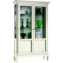 2129 Raw or finished crystall cabinet - library cm 126x44 H207, finishes to choice