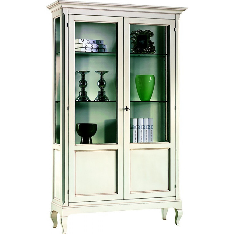 2129 Raw or finished crystall cabinet - library cm 126x44 H207, finishes to choice