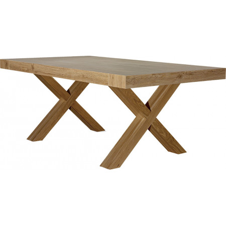 2242  Tavolo allungabile con piano in melaminico bianco, legno vecchio, o rovere