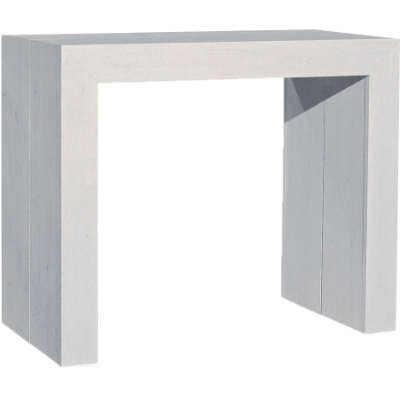 2245  Tavolo-consolle allungabile in melaminico bianco o marmo nero