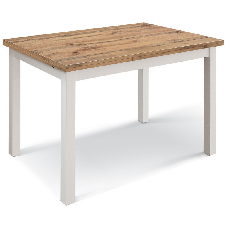 2342  Tavolo a libro o allungabile con piano in melaminico rovere