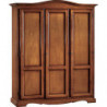 2183 Raw or finished poplar wood/tanganyika wardrobe with 1, 2 or 3 doors, finishes to choice