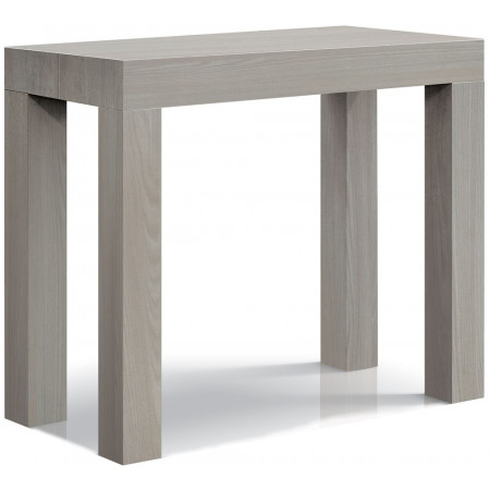 2367  Tavolo consolle allungabile, piano in melaminico rovere, cemento , o olmo perlato