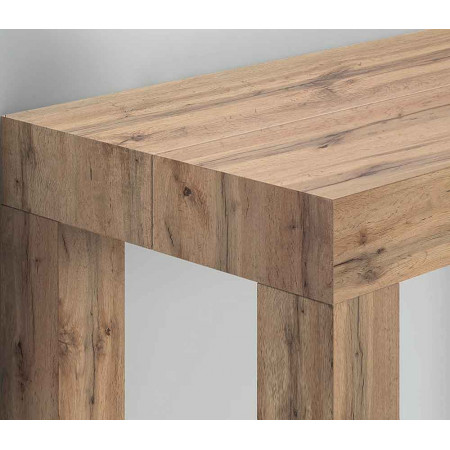 2367  Tavolo consolle allungabile, piano in melaminico rovere, cemento , o olmo perlato