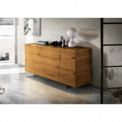 2188 Mobile credenza in rovere nodato spazzolato finitura naturale