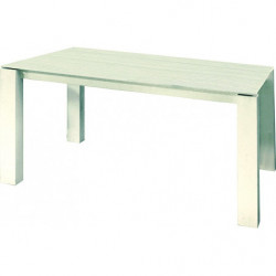 2189  Extending table with white ash wood melamine top