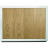 2193 Brushed durmast wood melamine veneered sideboard, white, durmast wood or two tone finished