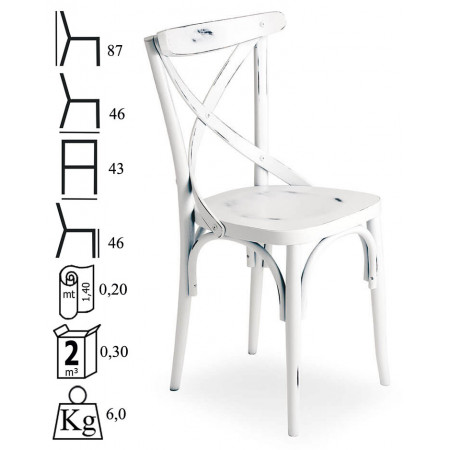 442  Sedia in faggio grezzo o finito, finiture a scelta