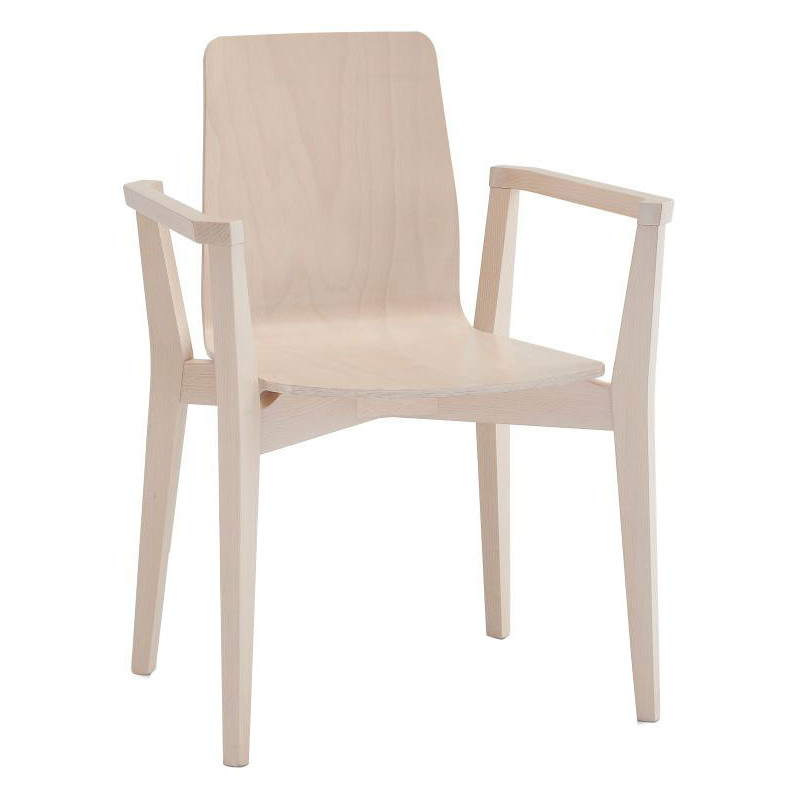 004C Sedia capotavola in faggio grezza o finita, finiture a scelta