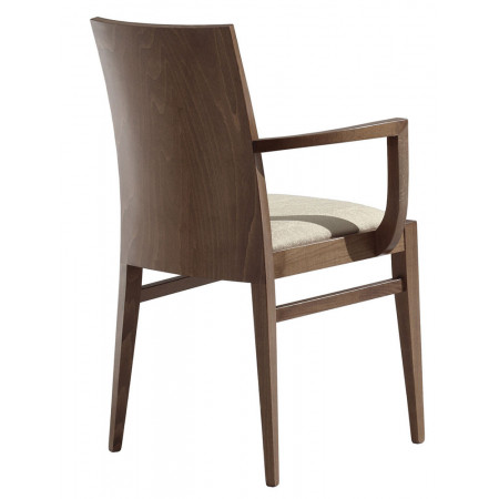 542C  Sedia capotavola in faggio grezza o finita, finiture a scelta