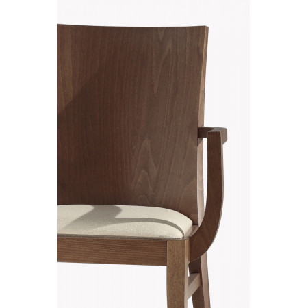 542C  Sedia capotavola in faggio grezza o finita, finiture a scelta