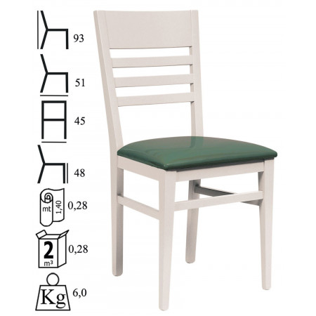 552  Raw or finished beech wood chair, finishing to choice
