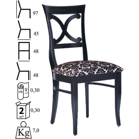567  Raw or finished beech wood chair, finishing to choice