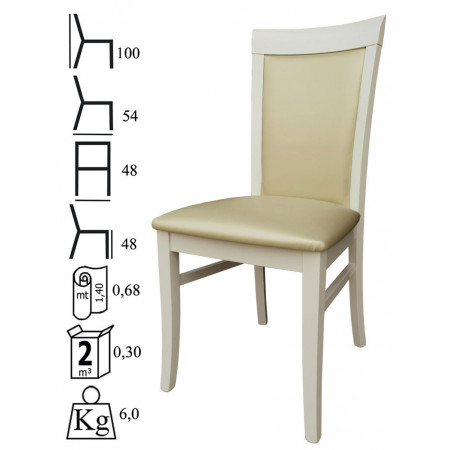 568  Raw or finished beech wood chair, finishing to choice