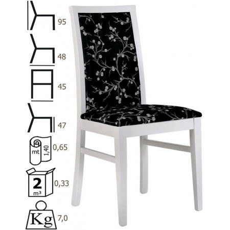 547 Raw or finished beech wood chair, finishing to choice