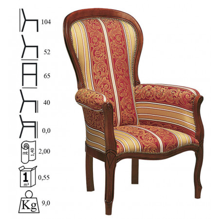571  Raw or finished beech wood armchair, finished to choice