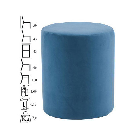 040 Pouf con struttura in legno, grezzo o finito, finiture a scelta