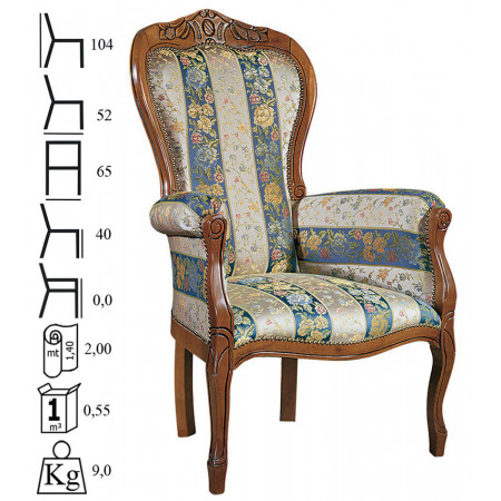 571  Raw or finished beech wood armchair, finished to choice