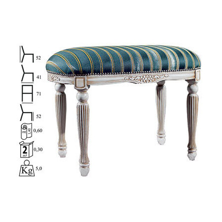 580/O - 580/R  Stool in raw or finished beech, finishes of your choice