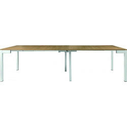 2199 Console - extending table with metal base and melamine top