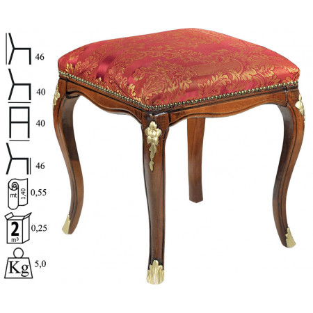 581/Q - 581/R  Stool in raw or finished beech, finishes of your choice