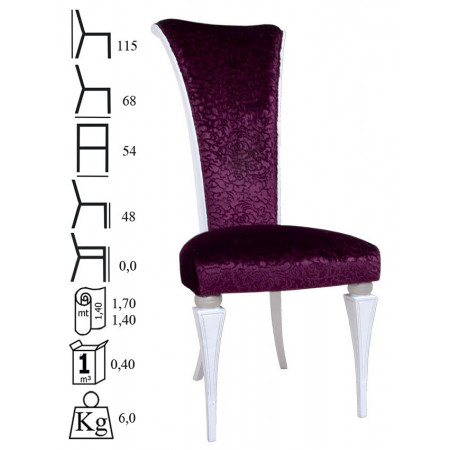 586  Raw or finished beech wood chair, finishings to choice