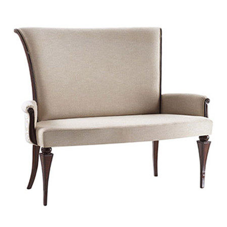 586/D  Raw or finished beech wood sofa, finishings to choice