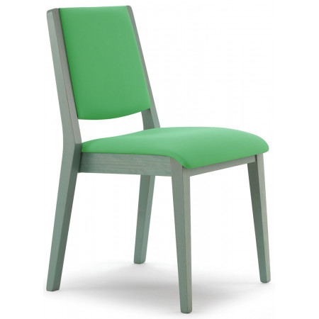 587/T  Sedia capotavola impilabile in faggio grezza o finita, finiture a scelta