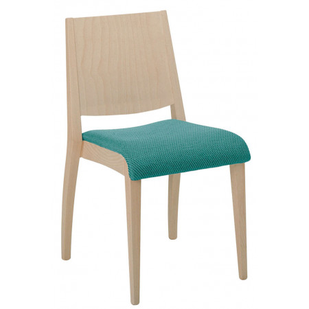 587/T  Raw or finished beech wood stacking chair , finishings to choice
