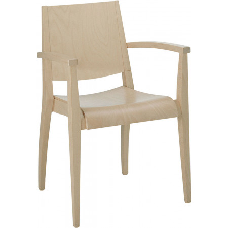 587L/C  Raw or finished beech wood armchair , finishings to choice