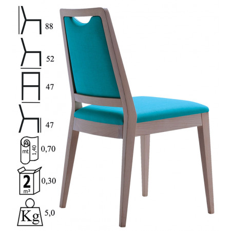 590  Raw or finished beech wood chair, finishing to choice