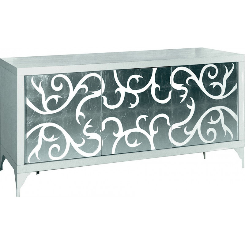 2205 Credenza con 3 ante decorata