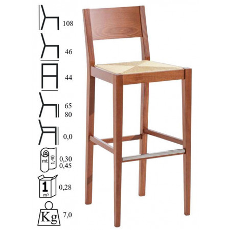 614/SG  Raw or finished beech or durmast wood stool, finishing to choice