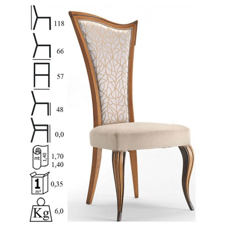 615/SIN-DX  Raw or finished beech wood chair, finishings to choice