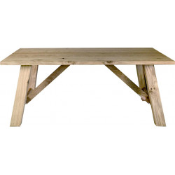2206 Table with veenered durmast wood top natural finished