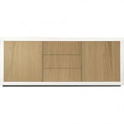2207  White, durmast wood, or two tone melamine veneered sideboard