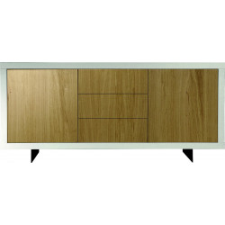 2207  White, durmast wood, or two tone melamine veneered sideboard