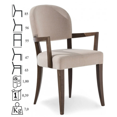 662C/3Q  Sedia in faggio grezza o finita, finiture a scelta