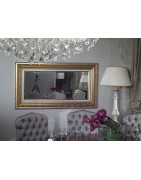 Classic mirrors gold or silver leaf or gold-silver leaf and lacquer finished