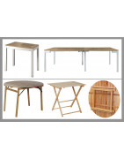 Console and folding tables; the tables that don't take up space